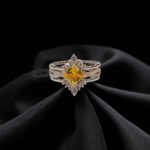925S Ring with Yellow & White Zircons