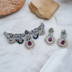 Luxurious Ruby & Sapphire Choker Set
