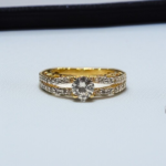 Pave-Set Split Band Ring