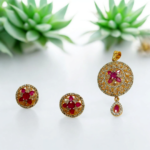 Gold plated pendant set