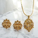 Gold Plated pendant set with chain
