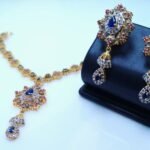 Gold Plated Necklace Set With colored Zircons (925 Silver)