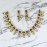 Regal Brown Topaz Necklace Set